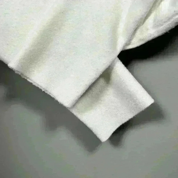 ARITZIA WILFRED Soft Corset Sweater Long Sleeve Crop White Square Neck Ballet S - Picture 3 of 7